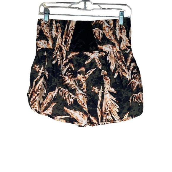 Free People Movement The Way Home Shorts Medium Nylon High Waisted Tropical - Picture 2 of 9